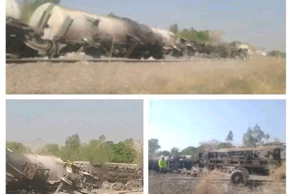 Massive train derailment in Machinga